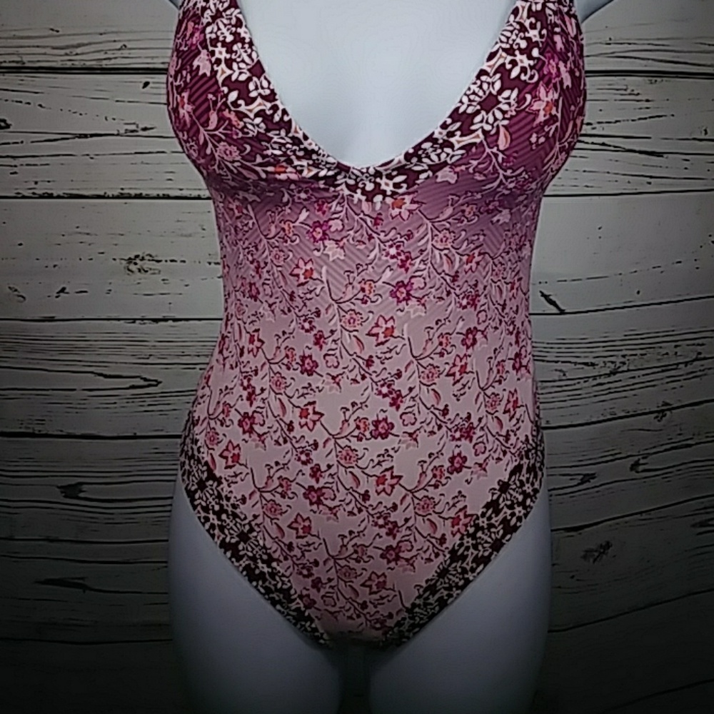 Lucky NWT brand floral monokini size XS - Picture 4 of 6